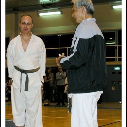 With sensei Nishiyama 2005