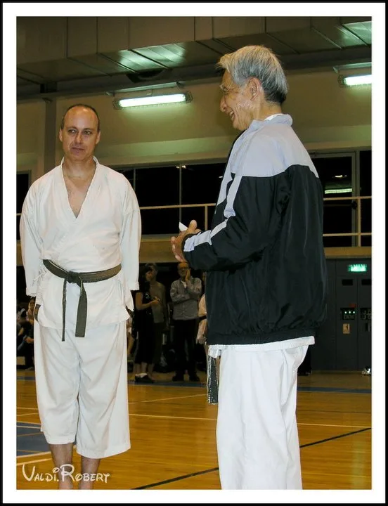 With sensei Nishiyama 2005